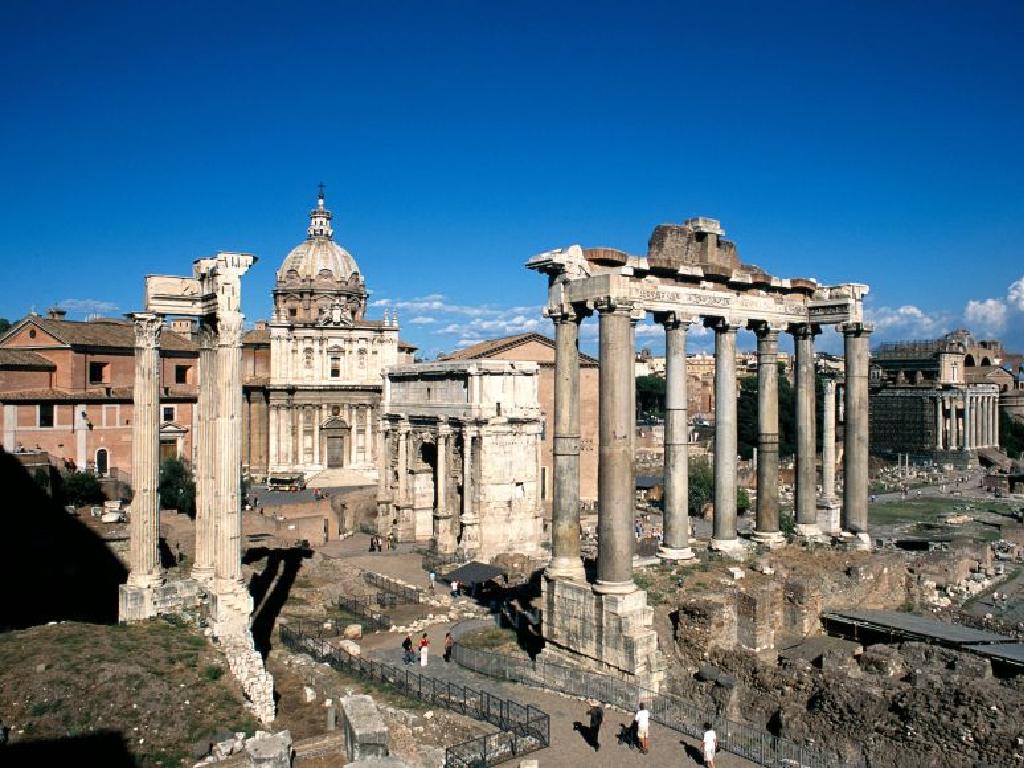 roman ruins sky