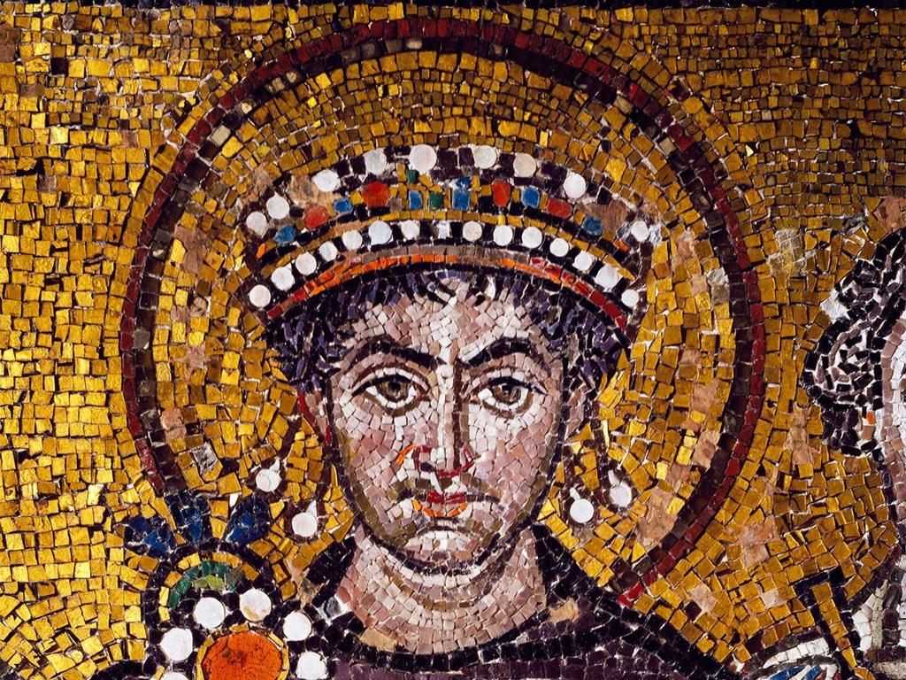 historical mosaic portrait