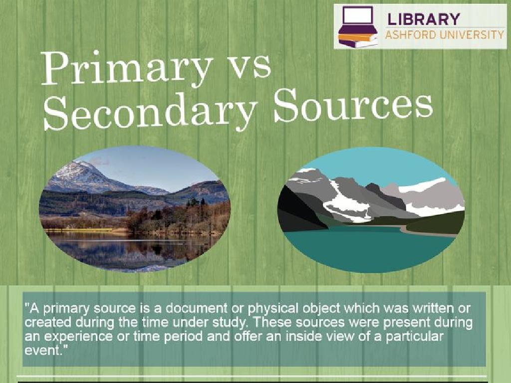 primary secondary sources comparison