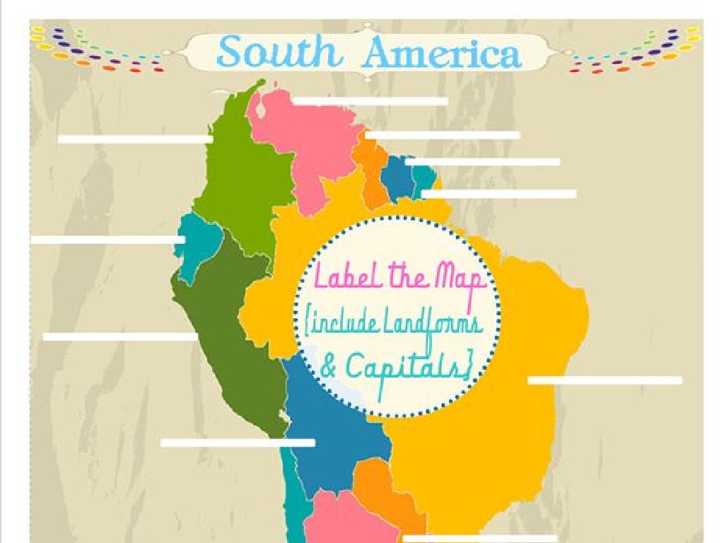 south america country outlines