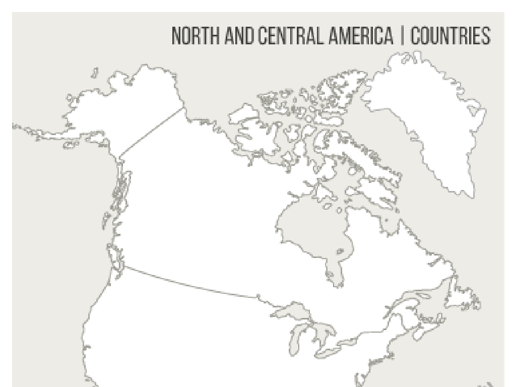 north central america map