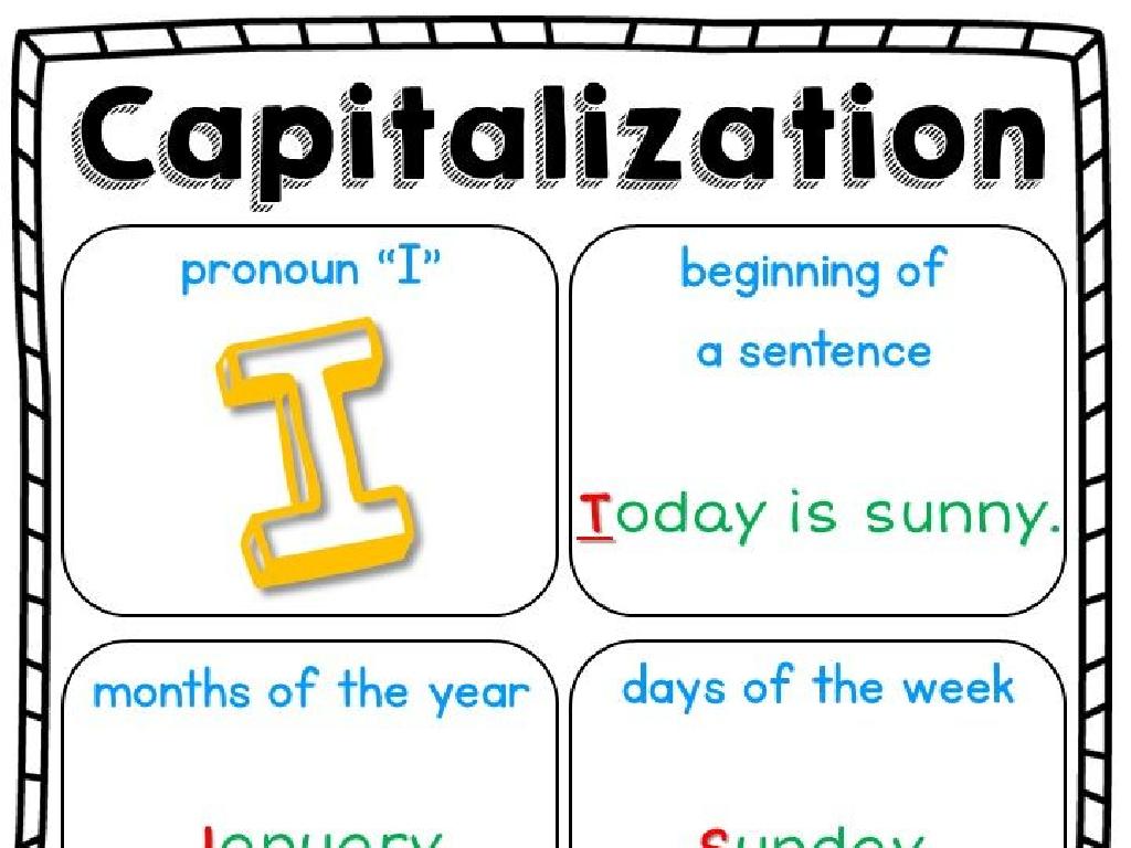 pronoun sentence capitalization