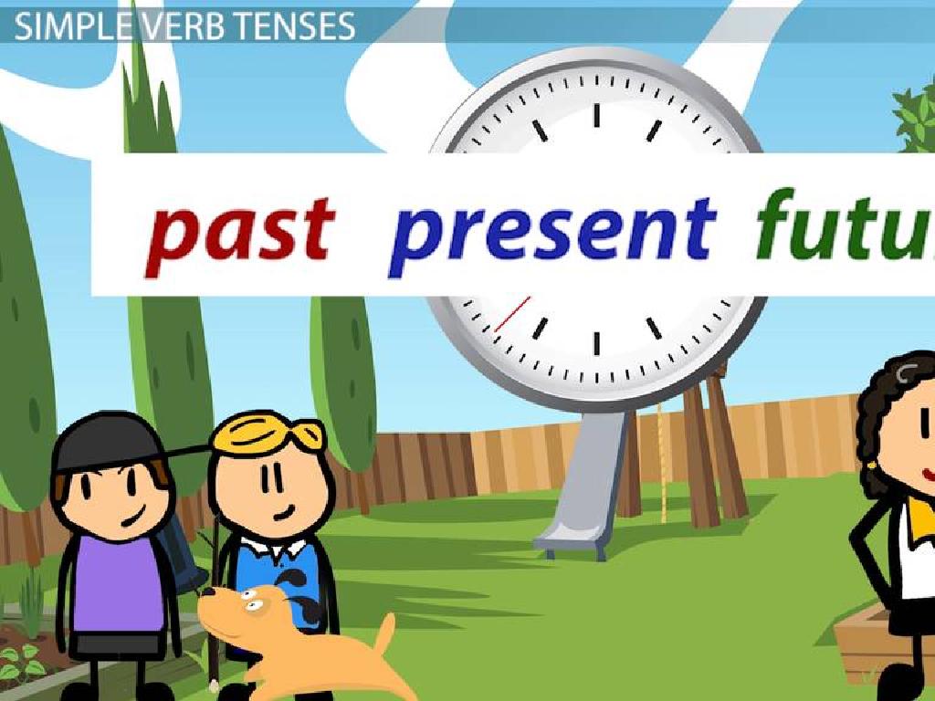 dog park verb tenses