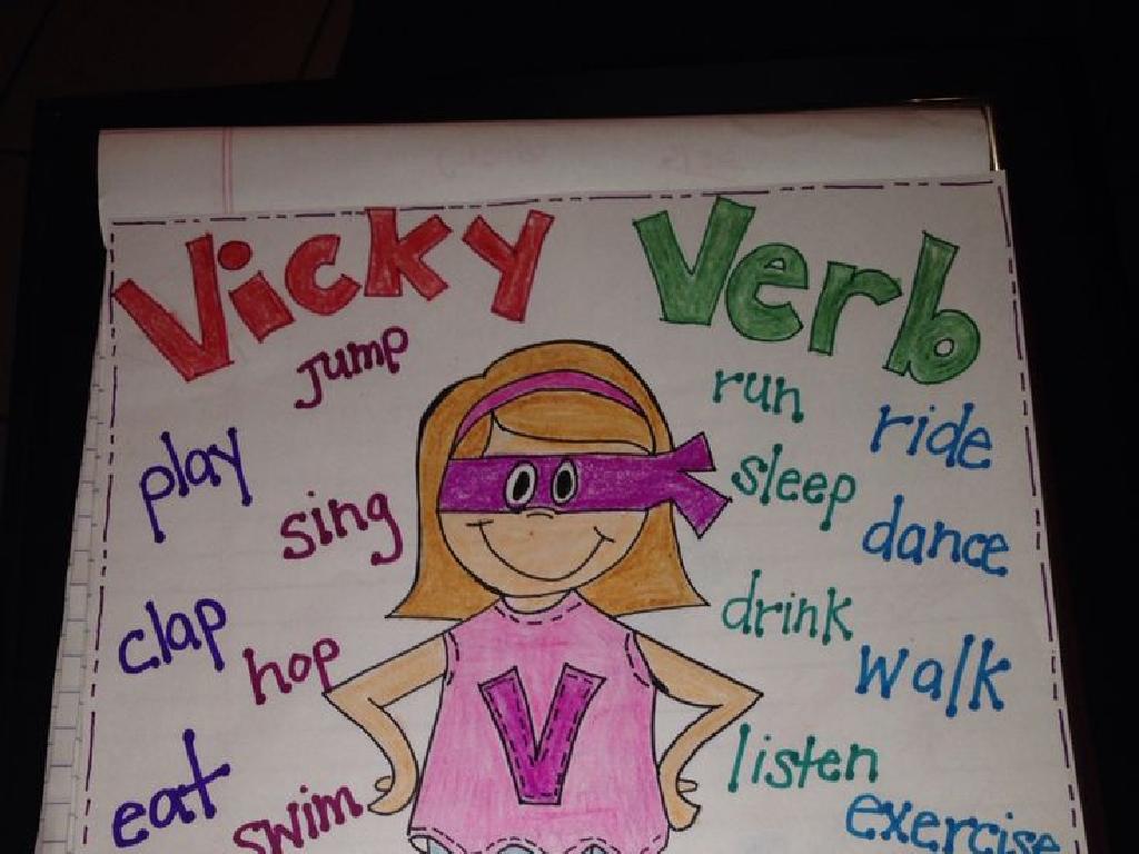 vicky verb action words