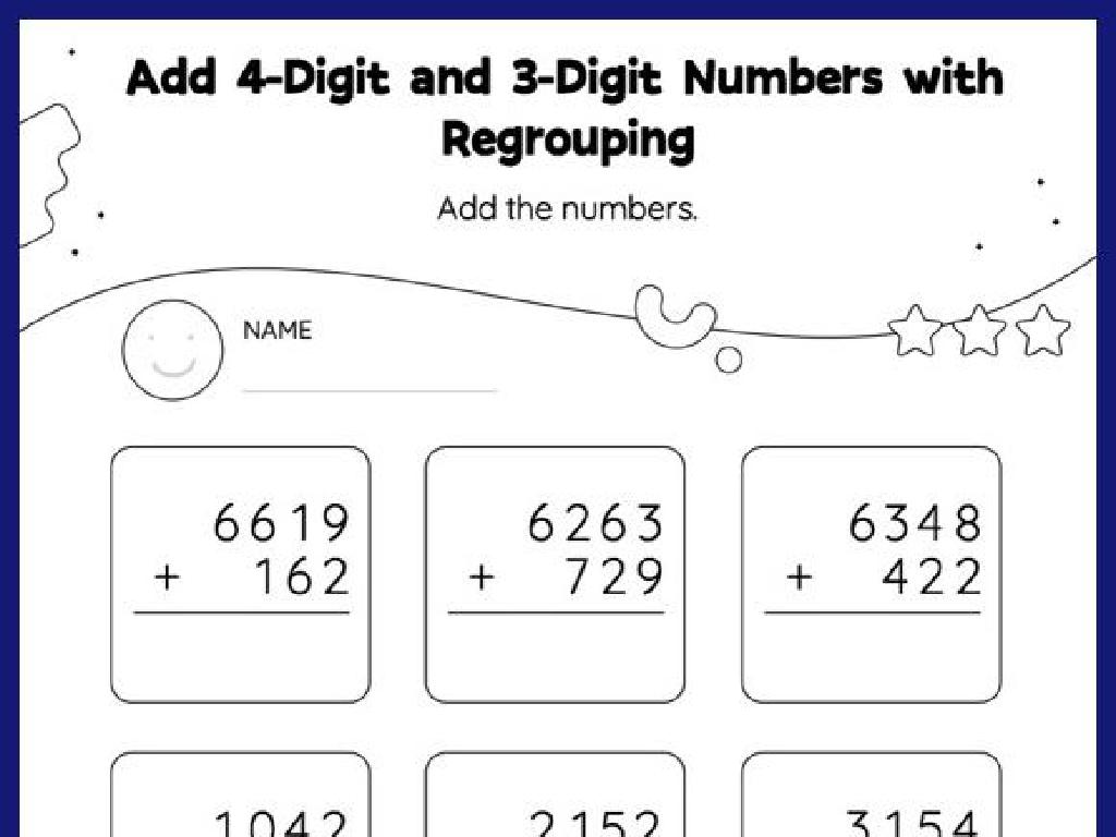 4-digit 3-digit addition