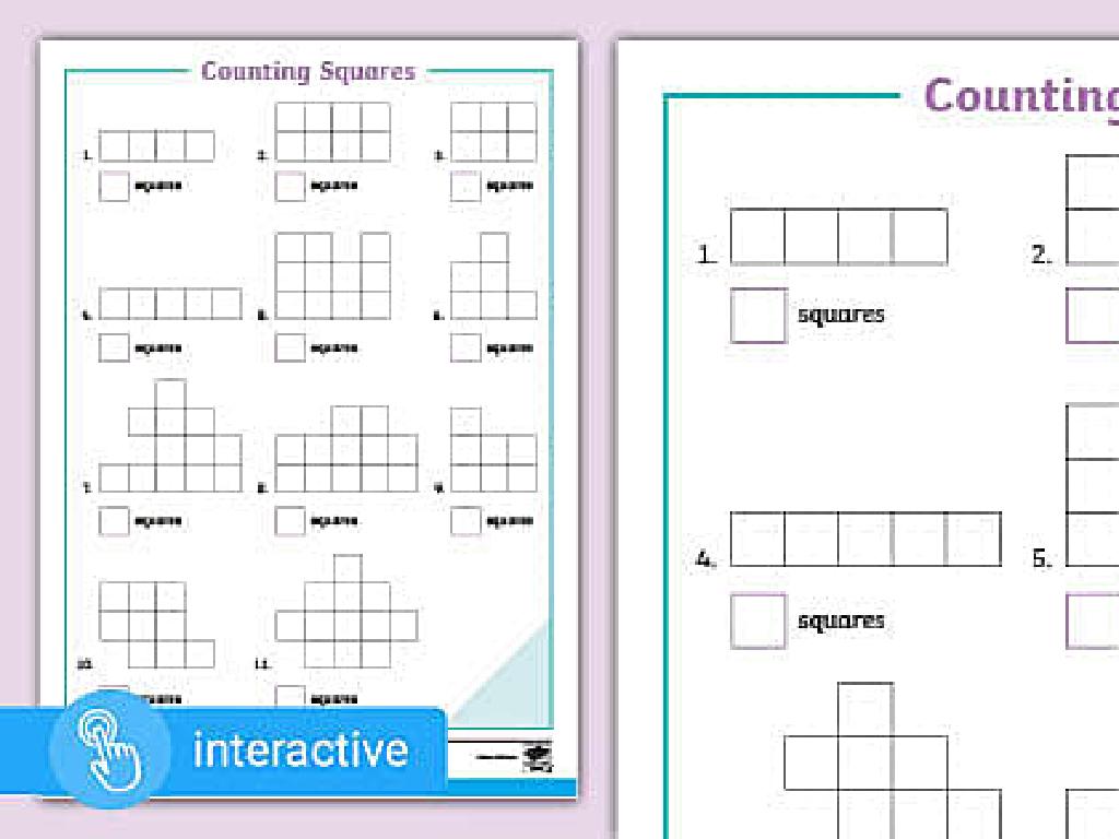 interactive counting worksheet