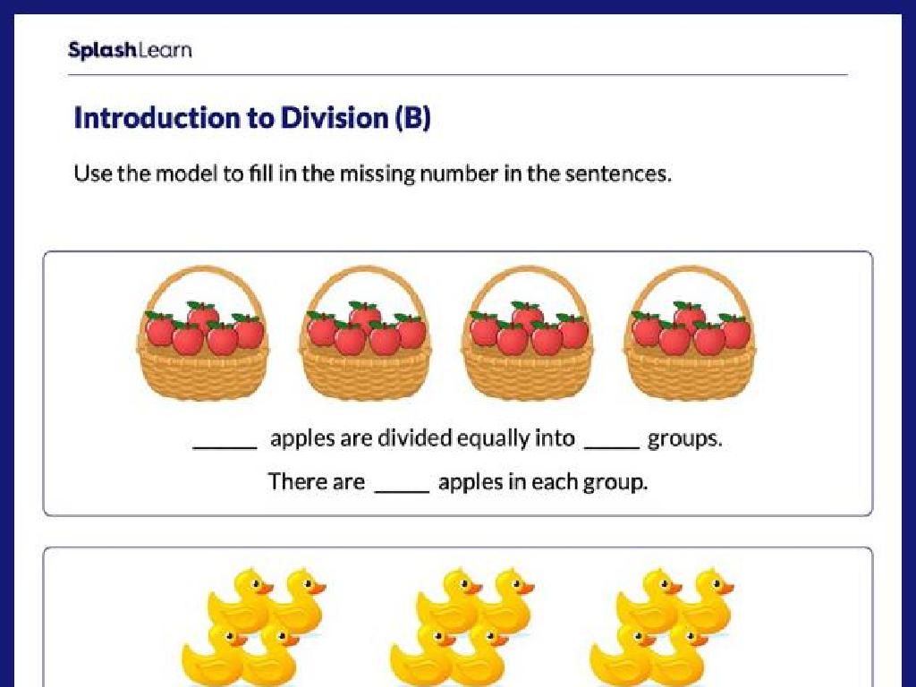 math division apples ducks