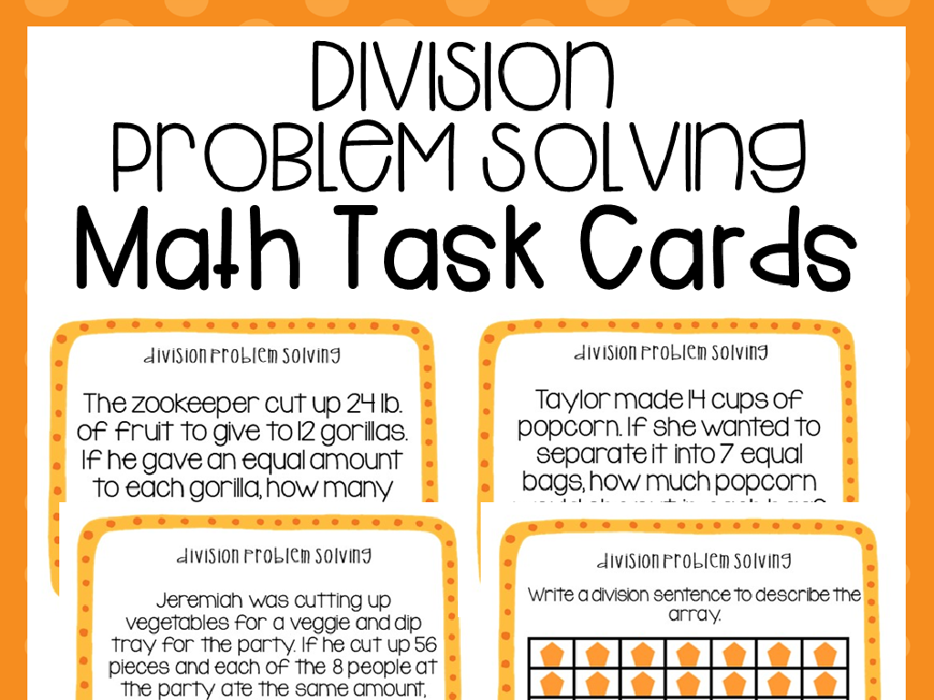 division task cards