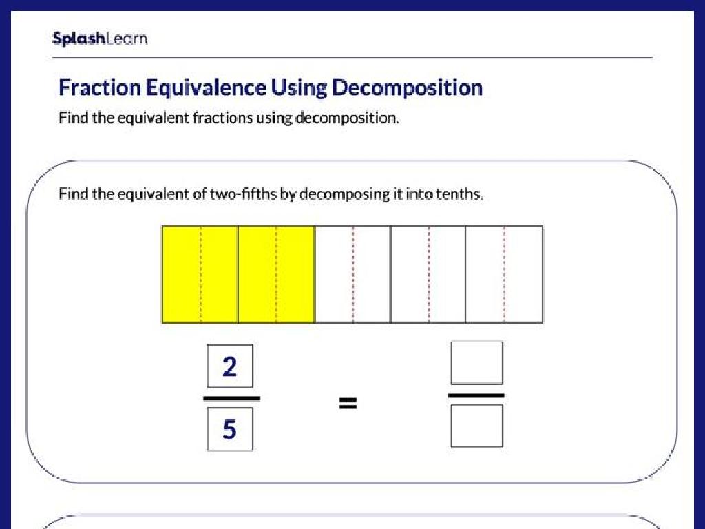 fraction decomposition worksheet