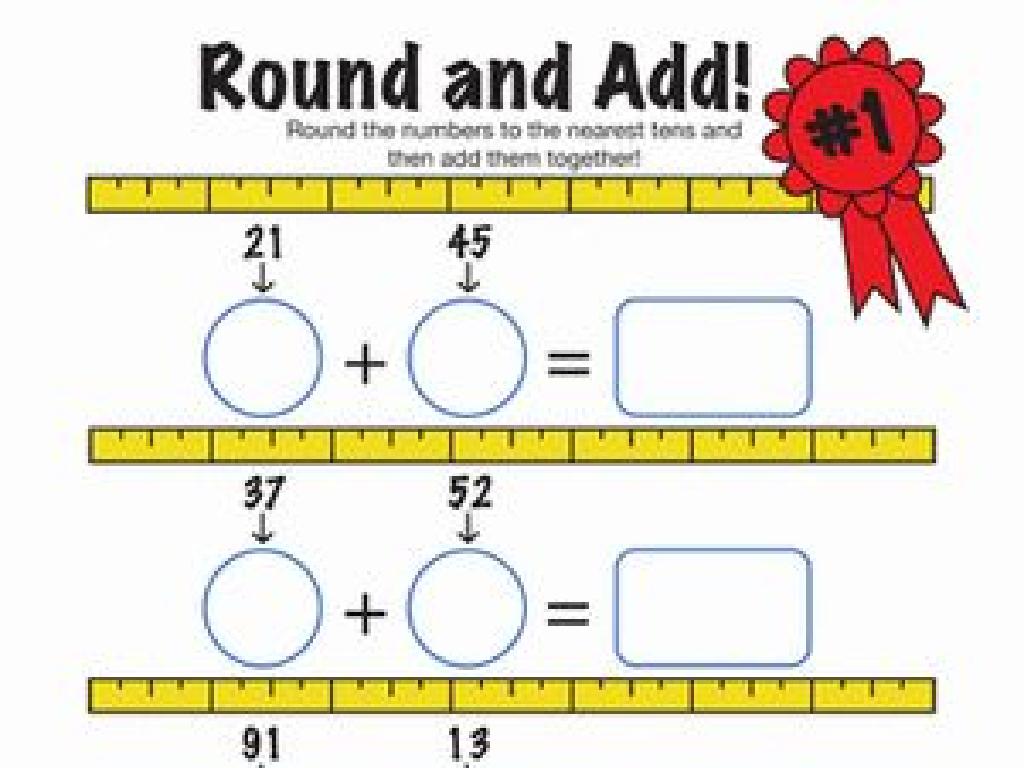 rounding addition worksheet