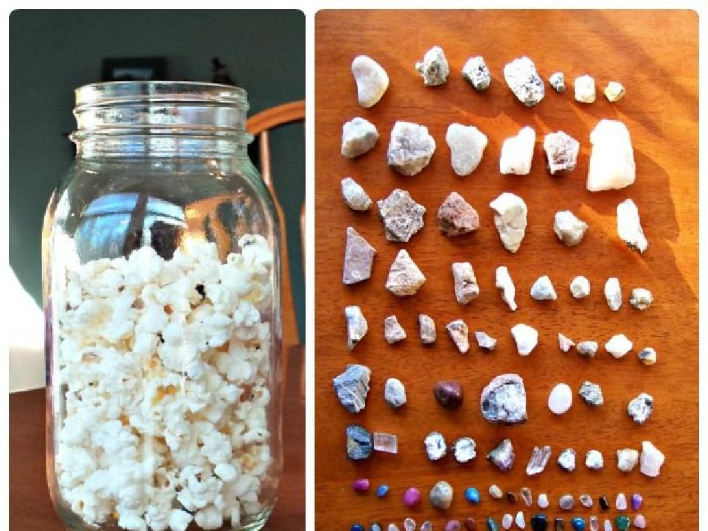 popcorn jar wooden table