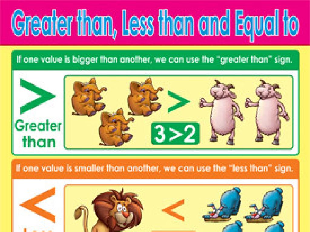 animal comparison chart