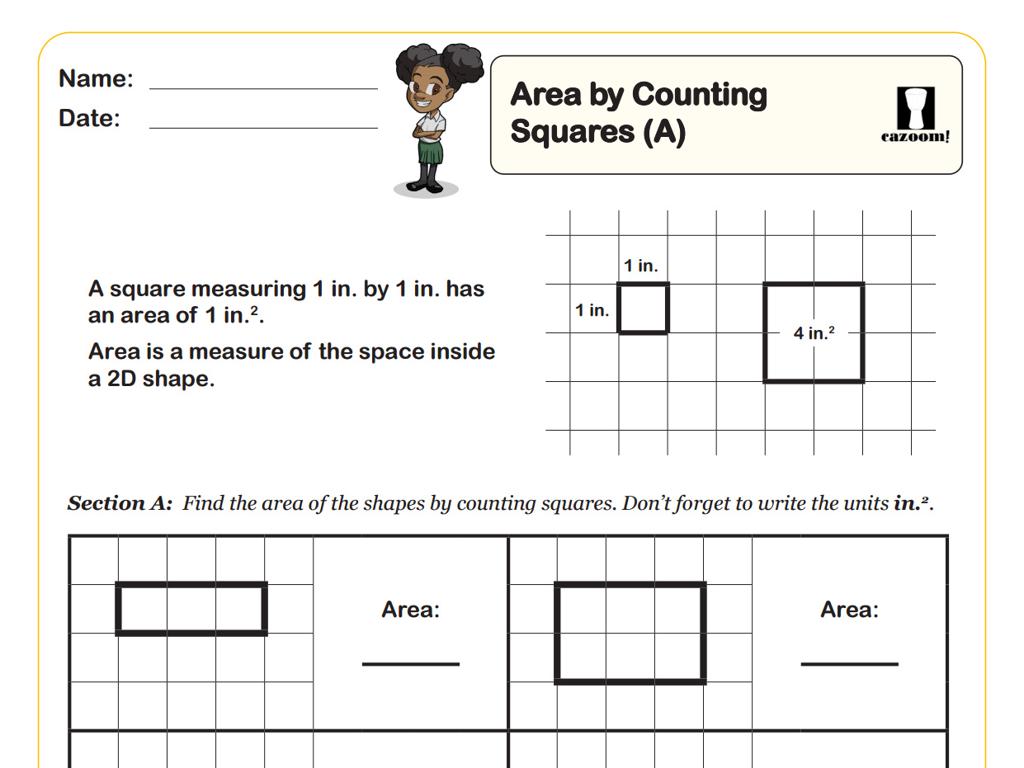 cartoon area counting squares