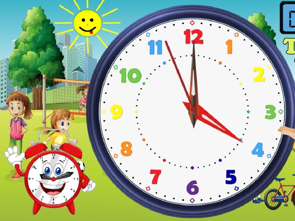 colorful playful clock