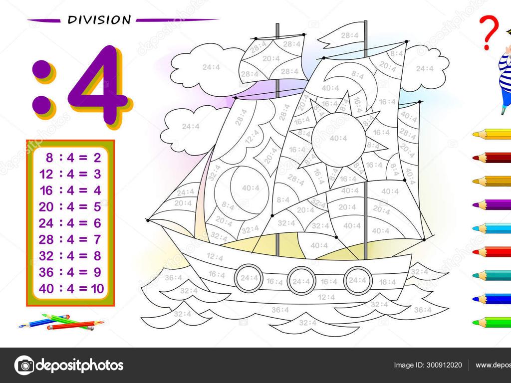 sailboat division coloring