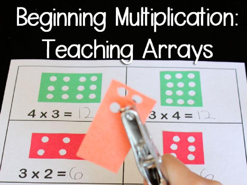 multiplication arrays teaching