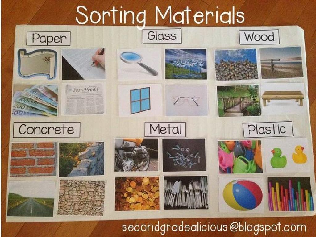 material sorting chart