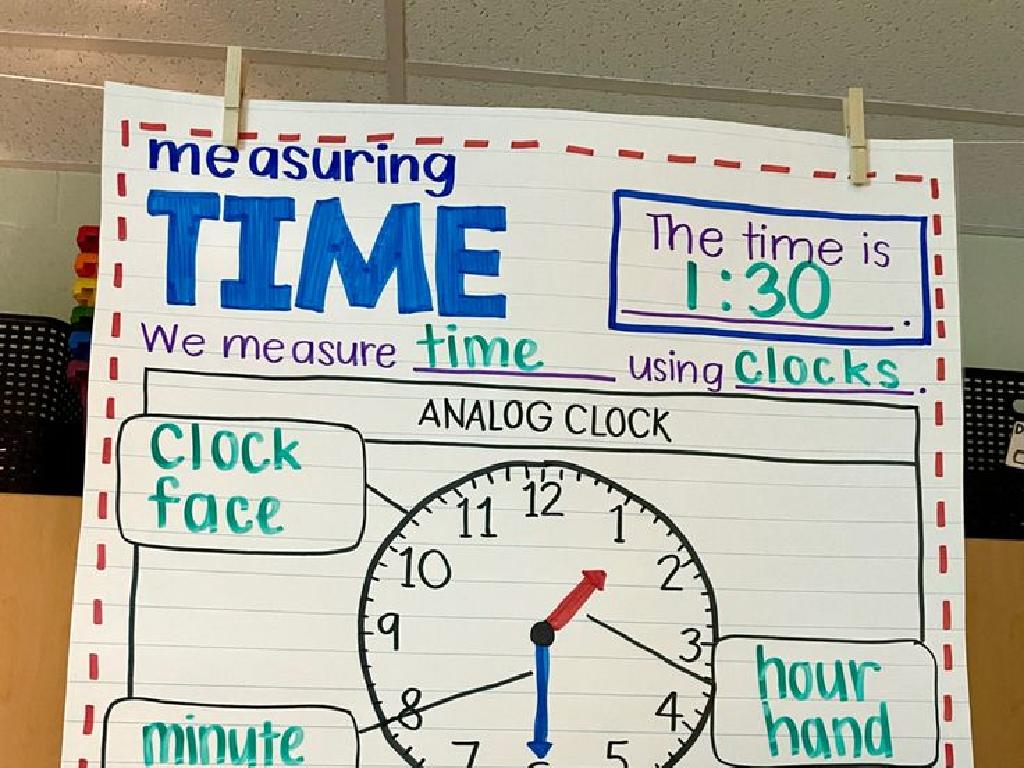 analog clock time teaching