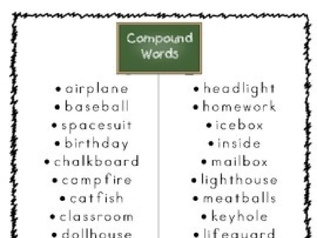 compound words list