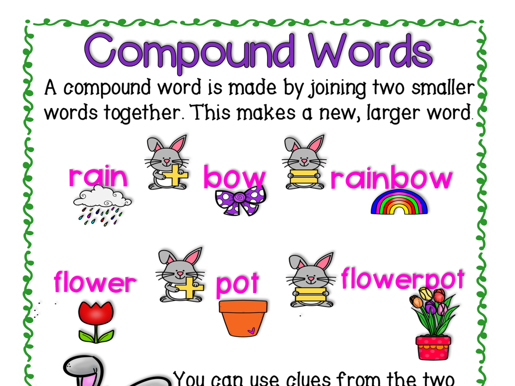 cute cartoon compound words