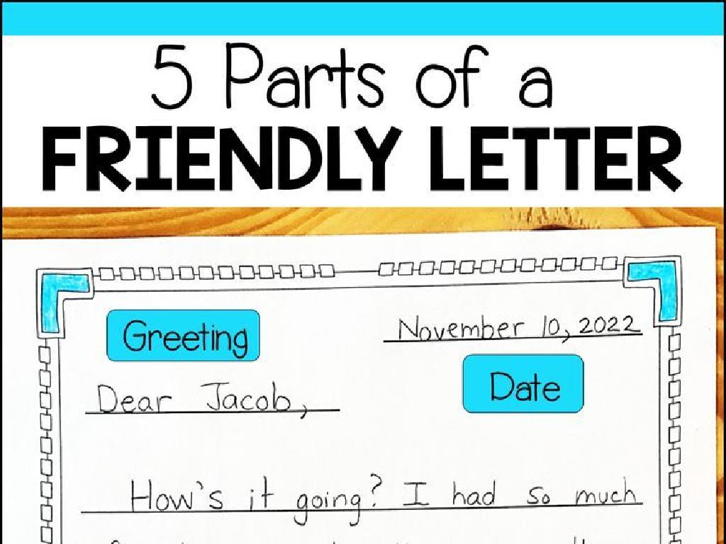 friendly letter sections