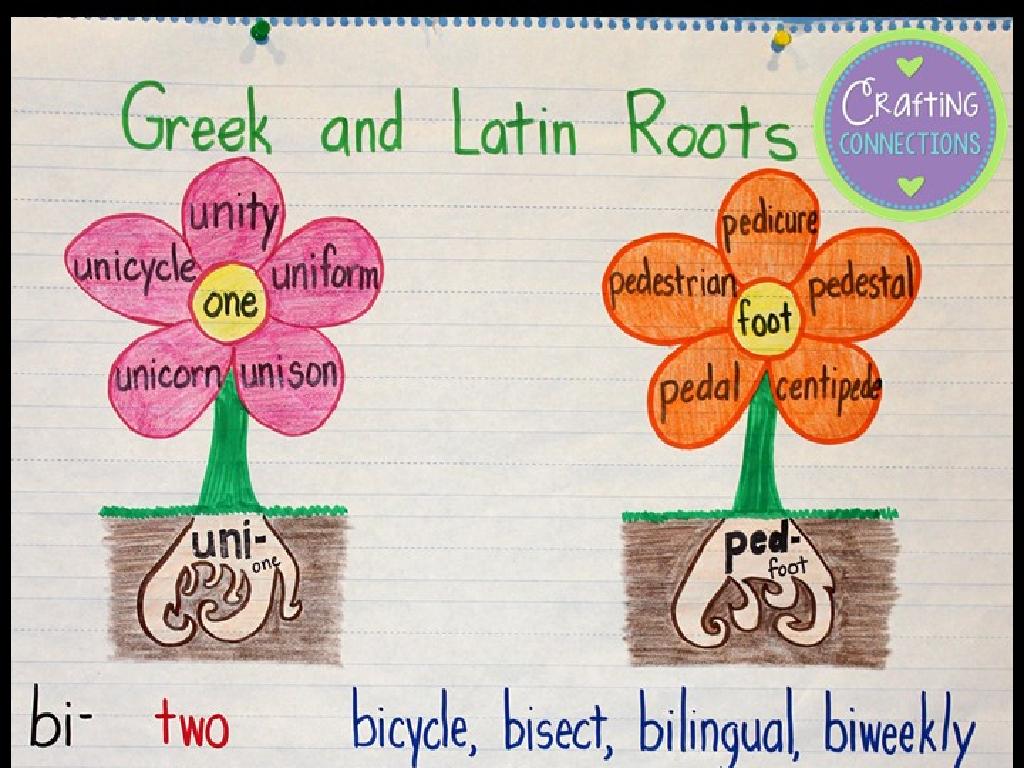 greek latin roots flowers