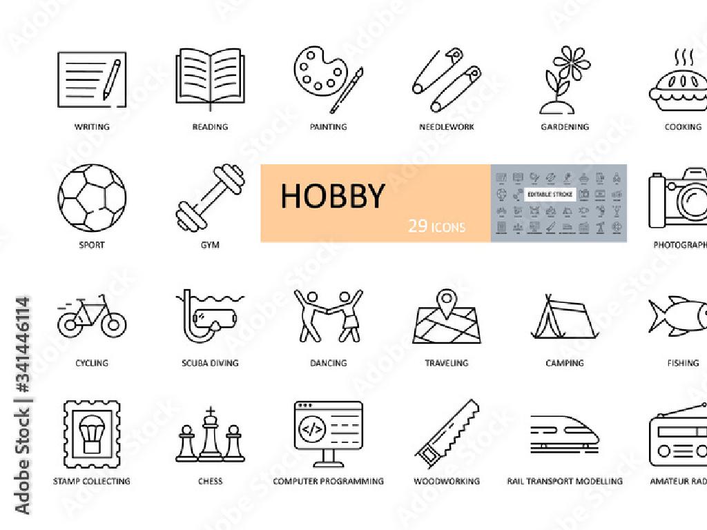 hobby icons collection