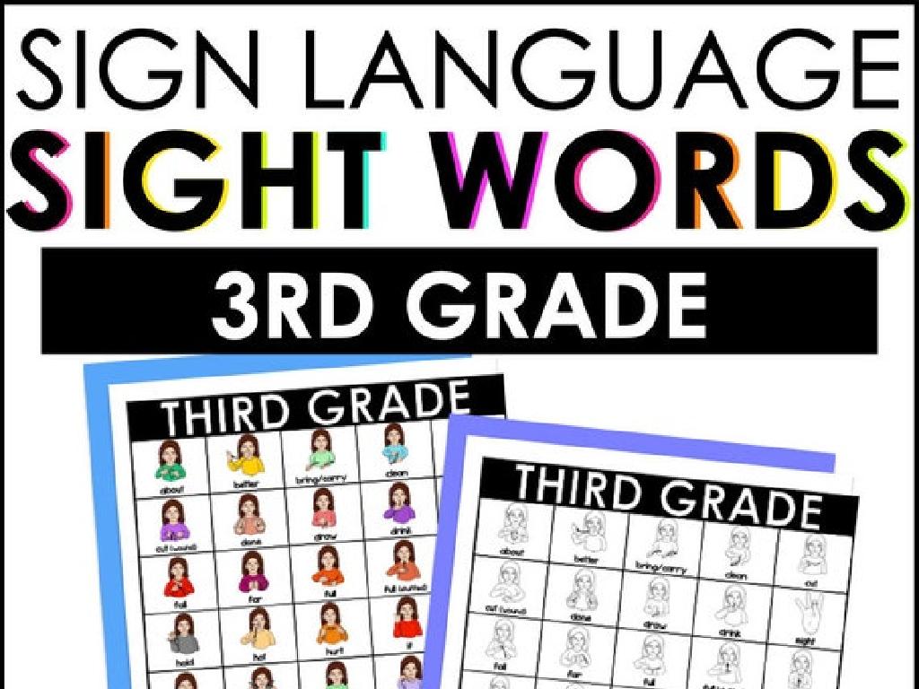 sign language sight words