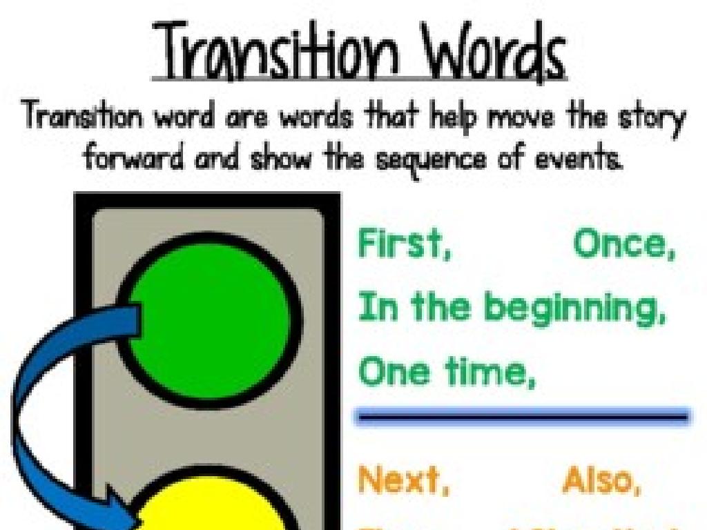 traffic light transition words