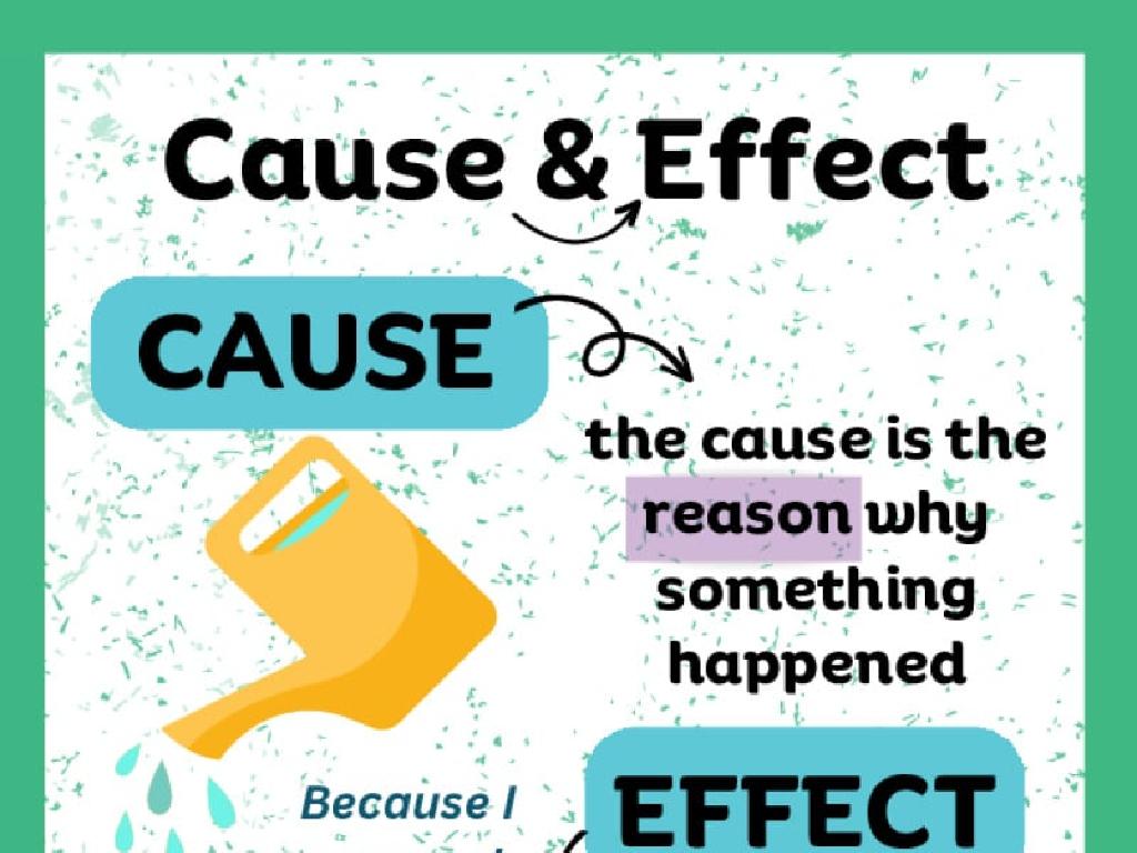 cause effect arrows text