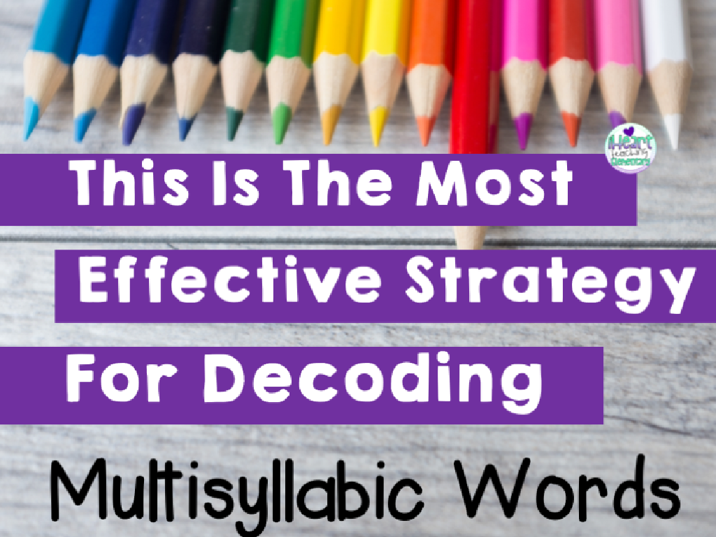 multisyllabic words decoding