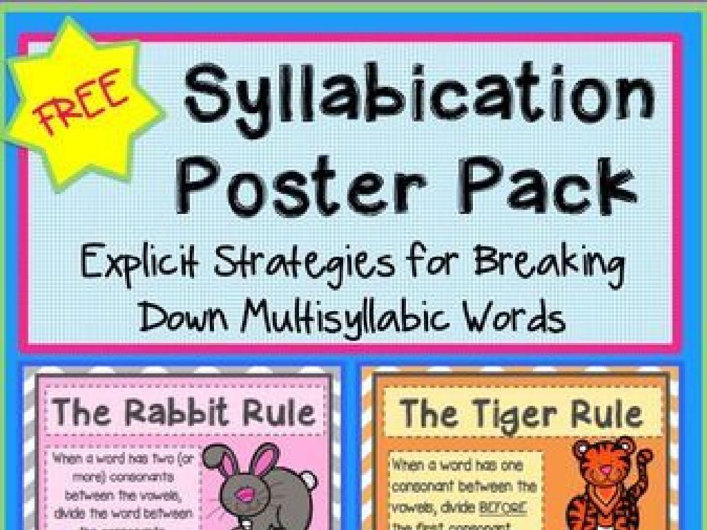 word syllabication poster