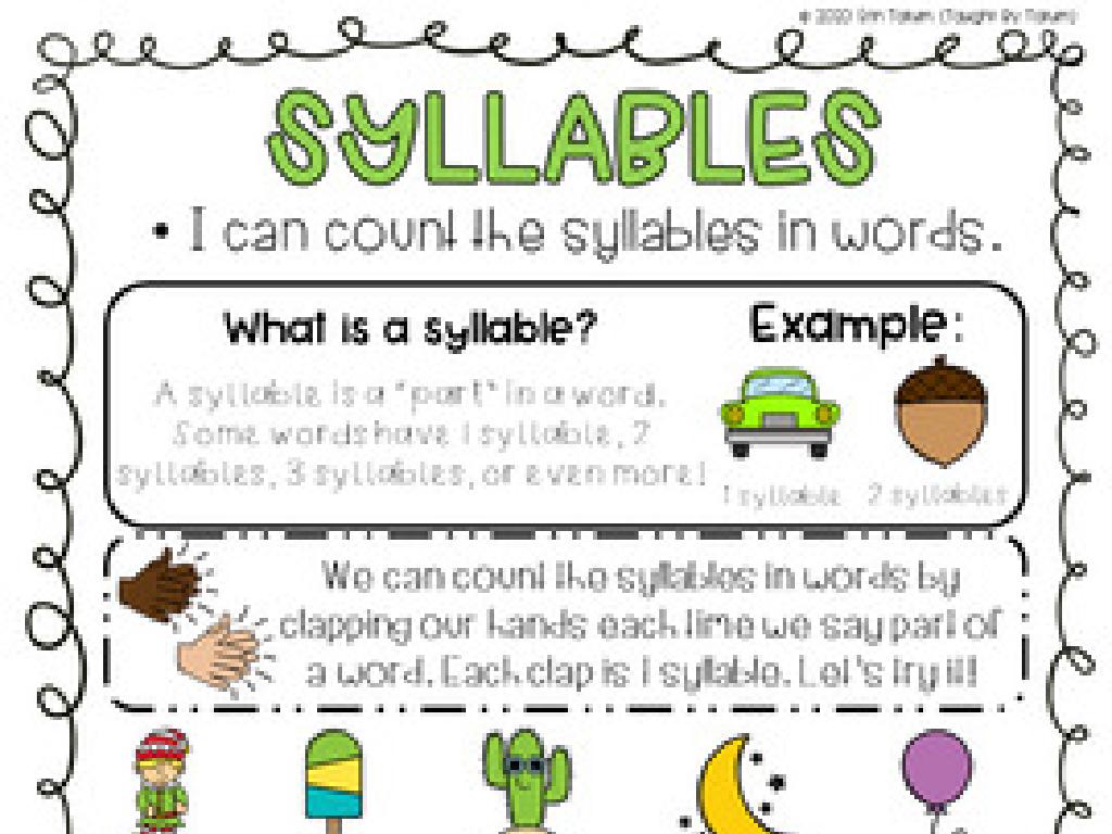 syllable counting guide