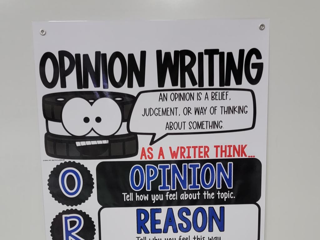 opinion writing cartoon