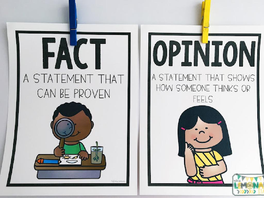 fact opinion posters