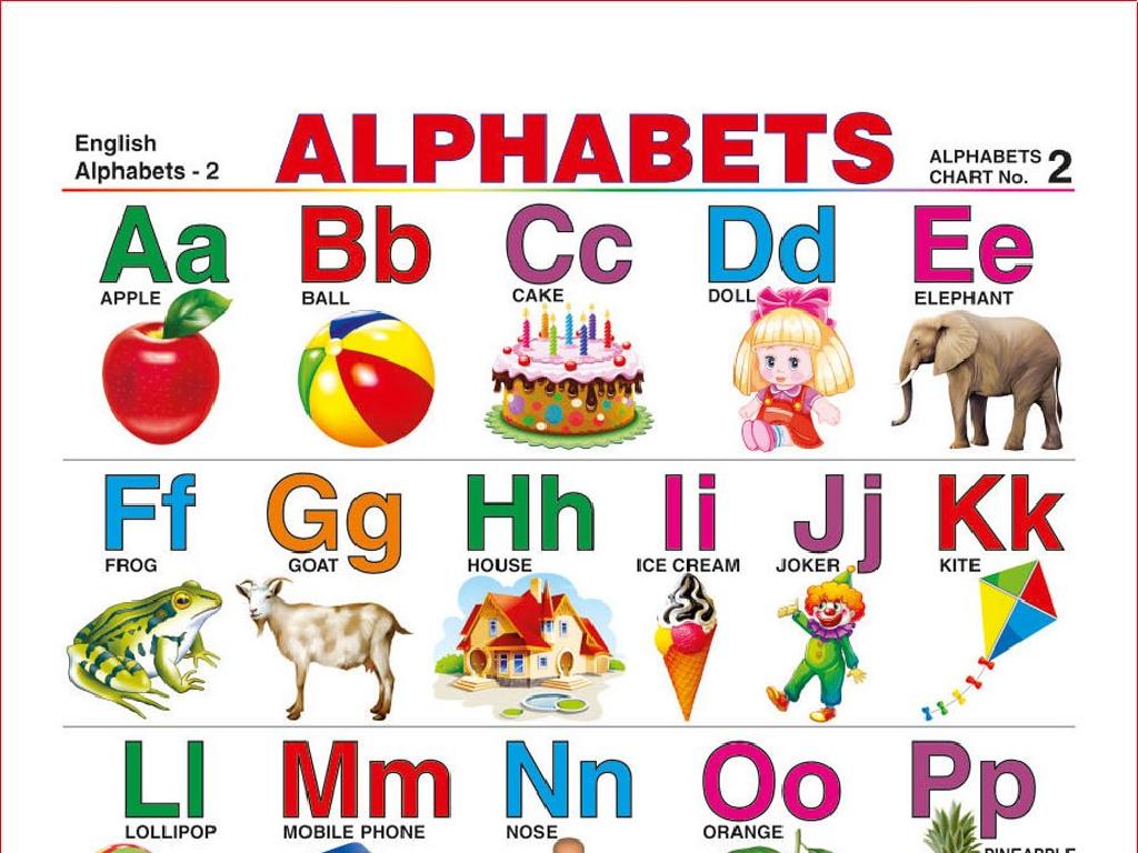 alphabet chart illustrations