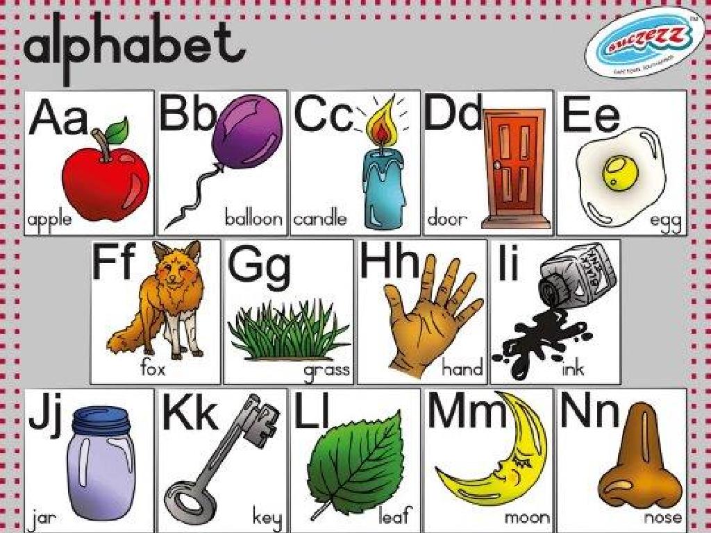 alphabet chart pictures