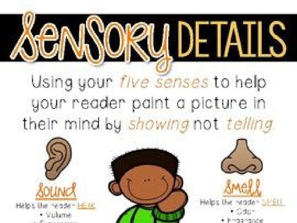 sensory details infographic