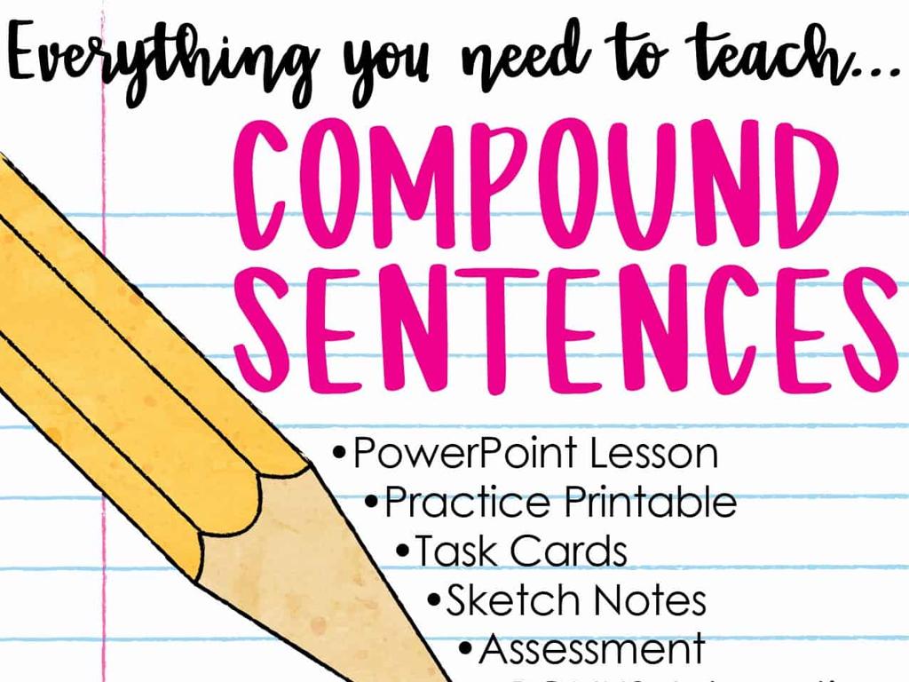 compound sentences teaching