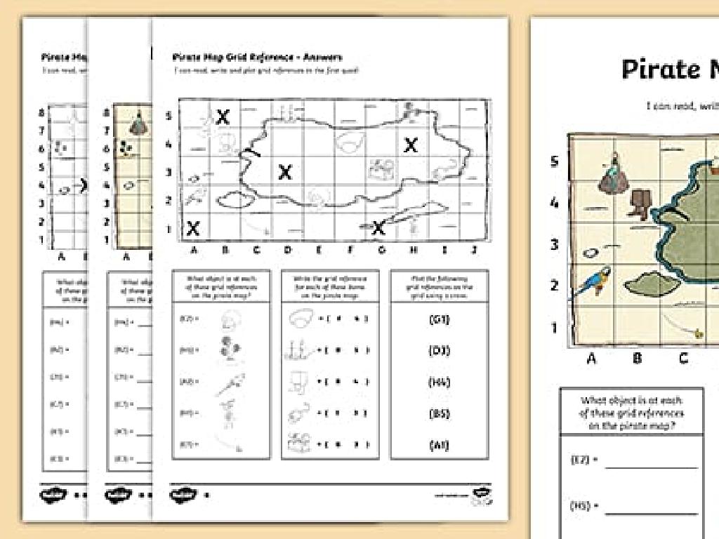 pirate map worksheets