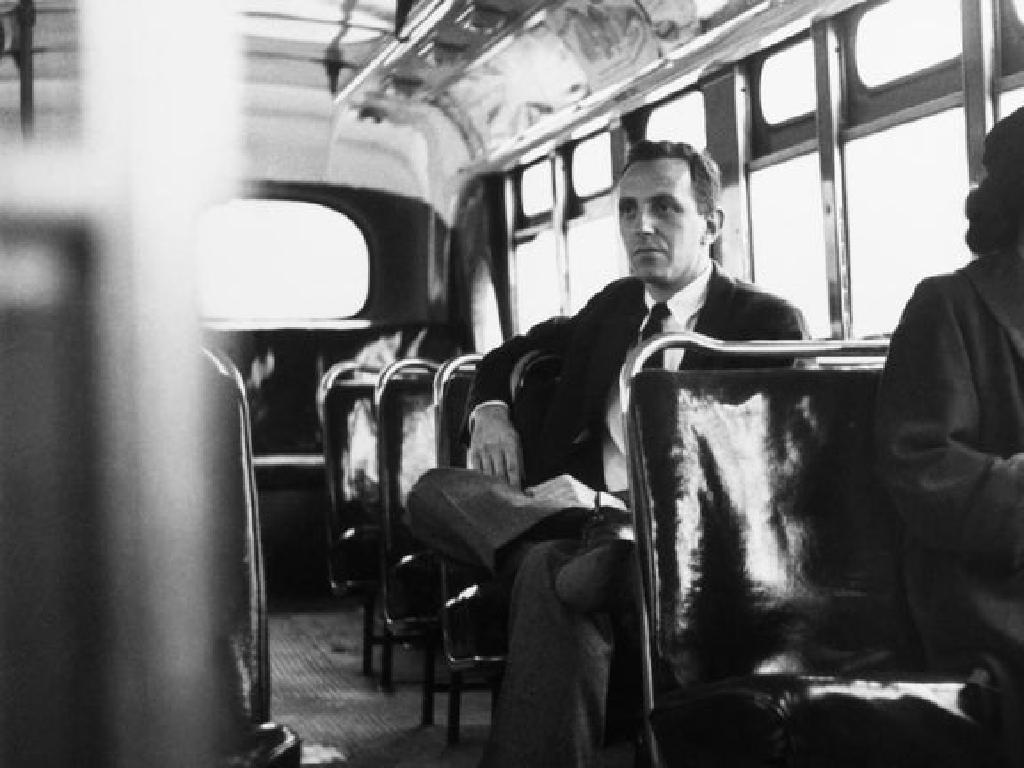 bus passenger seated