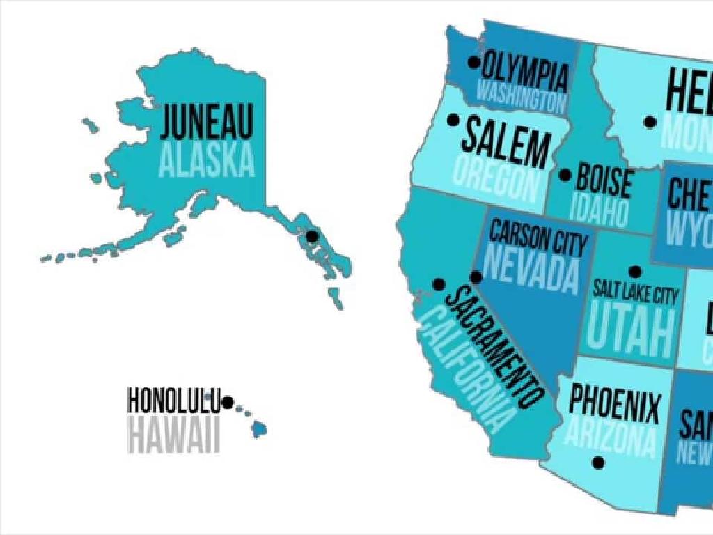 western us states capitals