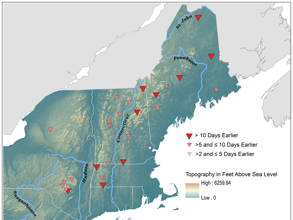 northeast river topography